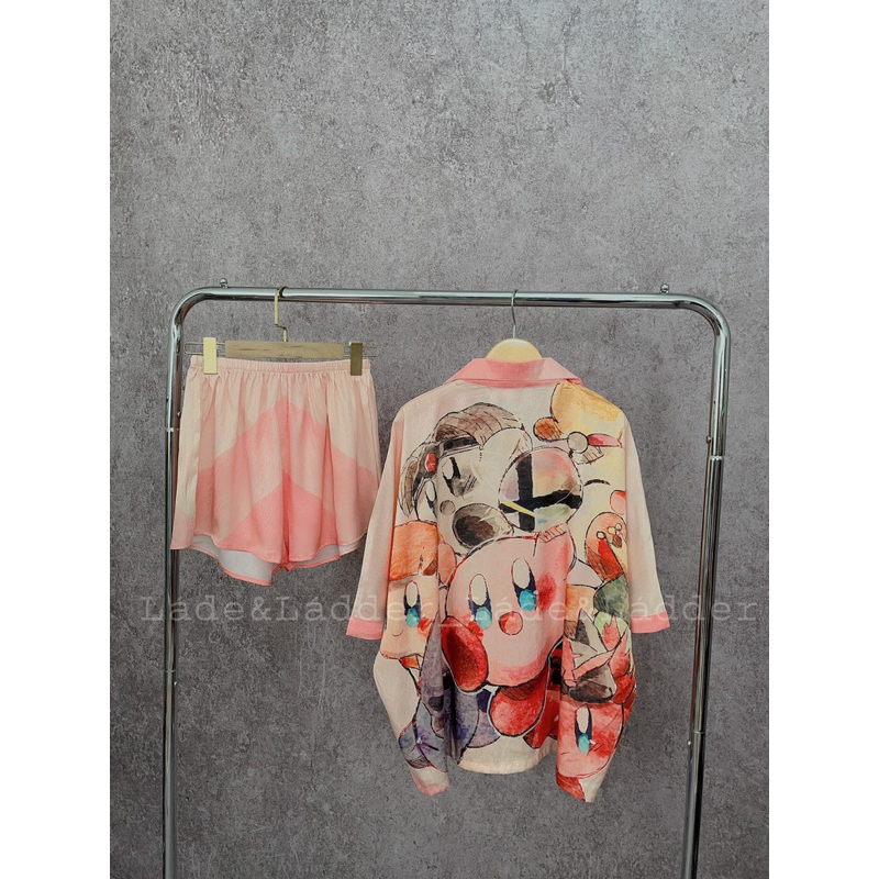 Bộ Ngủ Pijama mặc nhà xước đùi dơi hoạt hình dễ thương