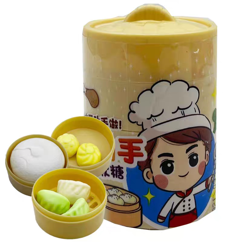 Kẹo Dẻo Xửng Dimsum 3 ngăn Mini 10g
