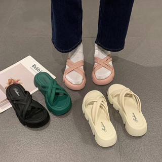 Dép Đan Đế Xuồng Thời Trang Mùa Hè Phong Cách Hàn Quốc