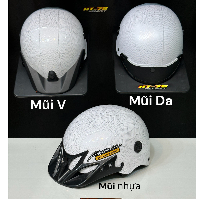 Mũ bảo hiểm nhúng flim carbon