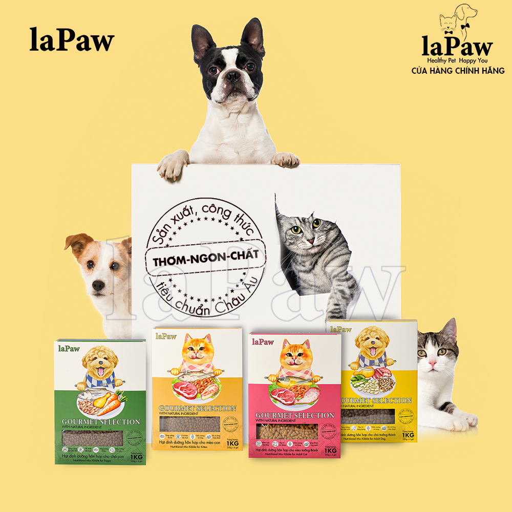 thức ăn hạt Lapaw bịch 200gr dành cho chó mèo