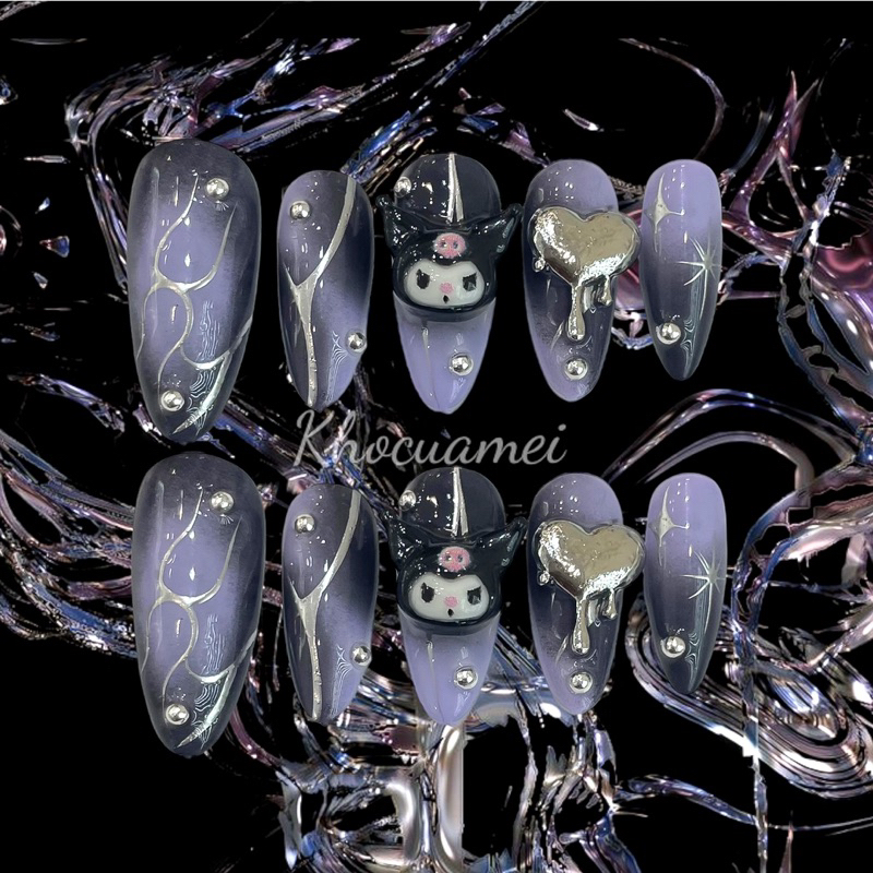 NAILBOX KUROMI MÀU TÍM - KHOCUAMEI