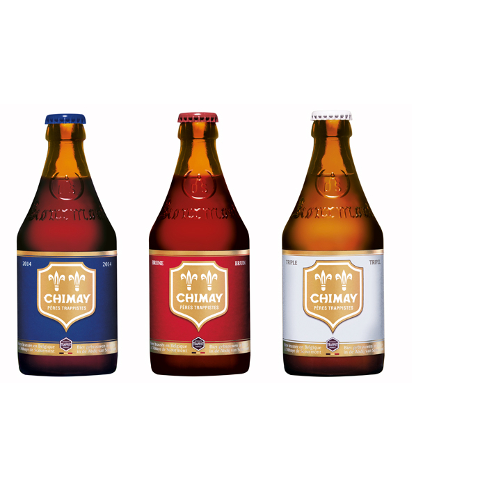 Combo 3 chai Chimay xanh đỏ trắng - nhập khẩu Bỉ - 3 chai 330ml