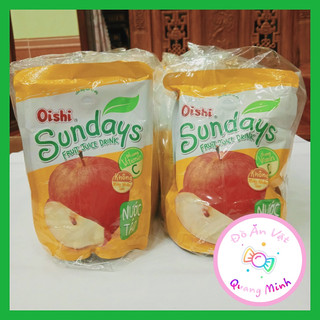 Bán sỉ nước Táo Sundays Oishi bịch 10 gói 180ml thơm mát giải nhiệt mùa hè, đồ ăn vặt cổng trường hot nhất