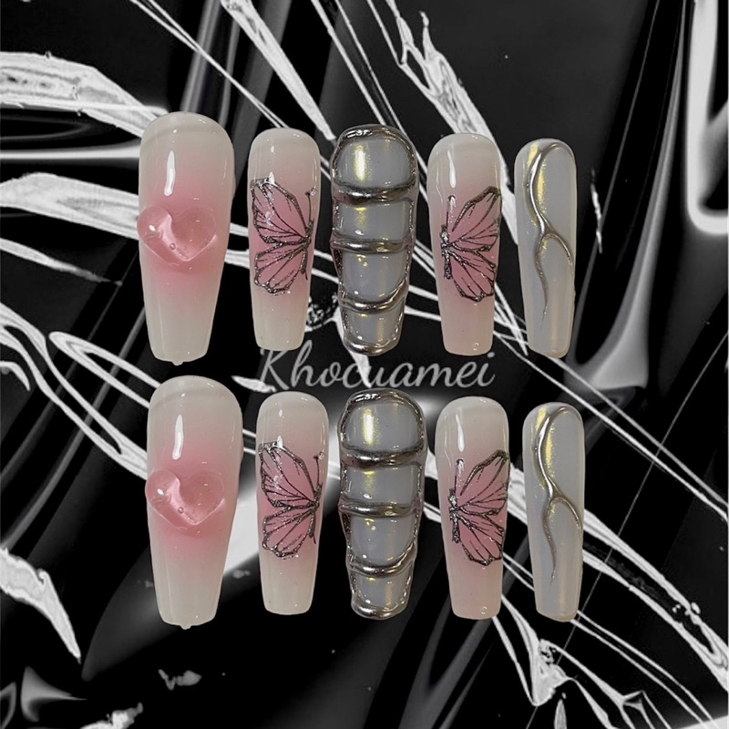 NAILBOX LOANG HỒNG TRÁNG GƯƠNG - KHOCUAMEI