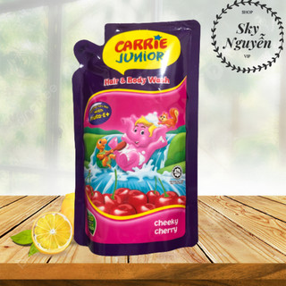 Bịch Tắm Gội cho bé Carrie Junior Hương Cherry (500ml/bịch)