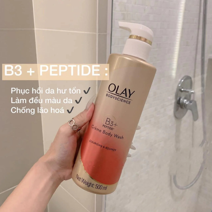Sữa Tắm Trắng Da Olay Body Science B3+ 500ml Thái Lan
