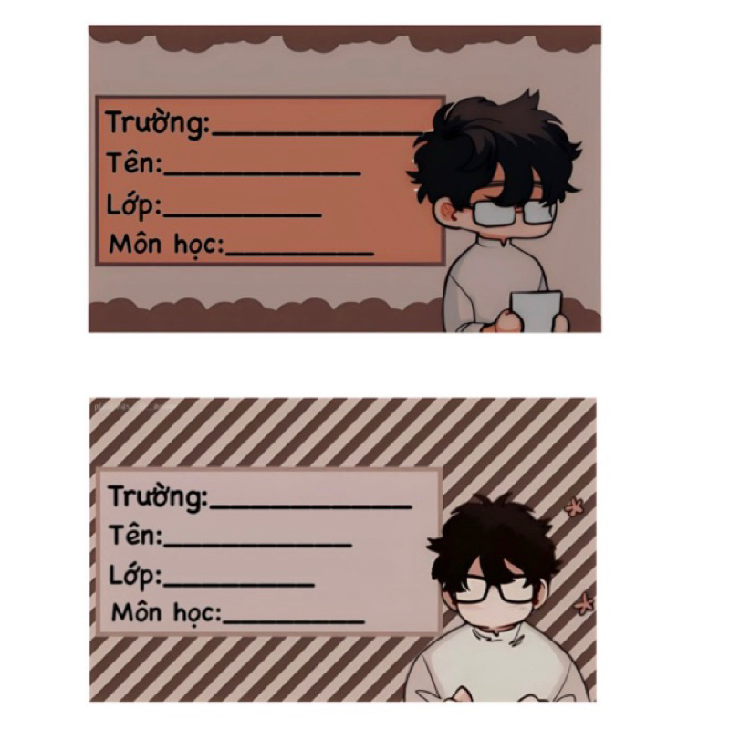 NHÃN VỞ boyloves  random