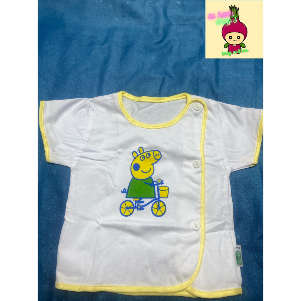 Áo sơ sinh viền màu