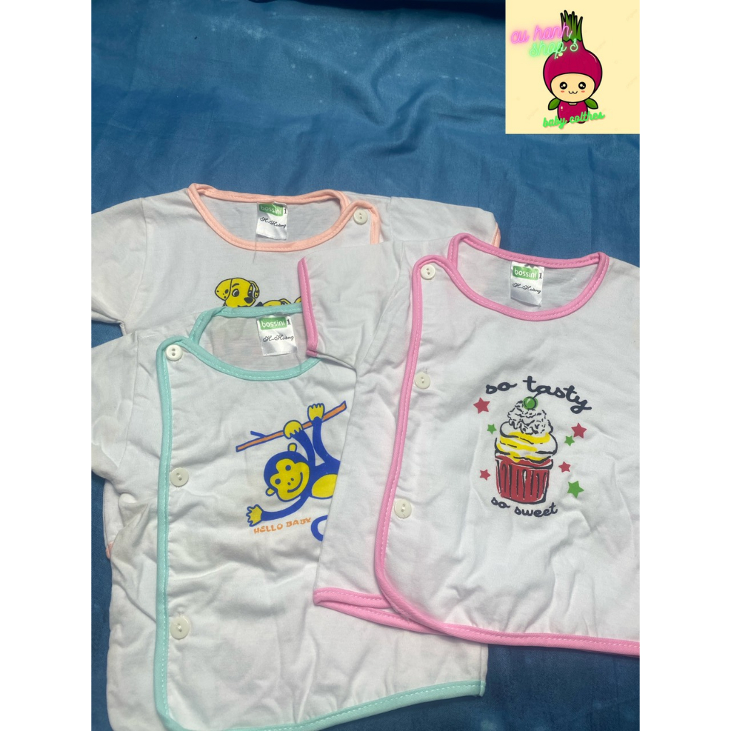 Áo sơ sinh viền màu