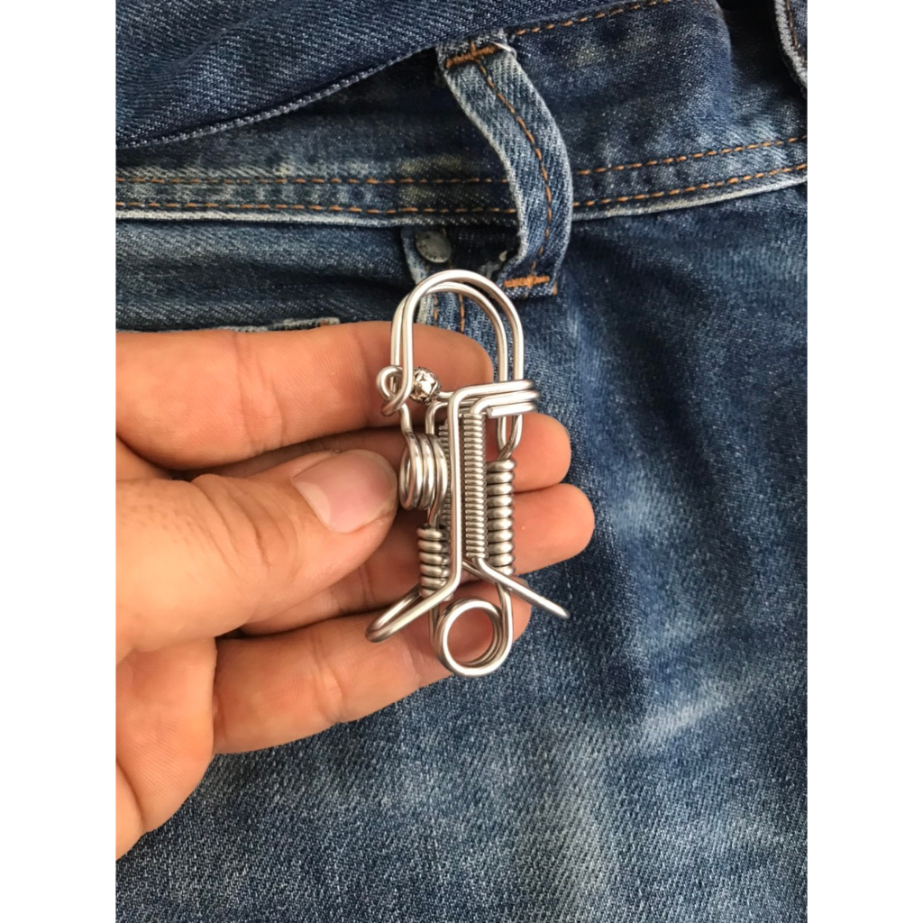 Móc Khóa Inox Uốn Hình Rồng