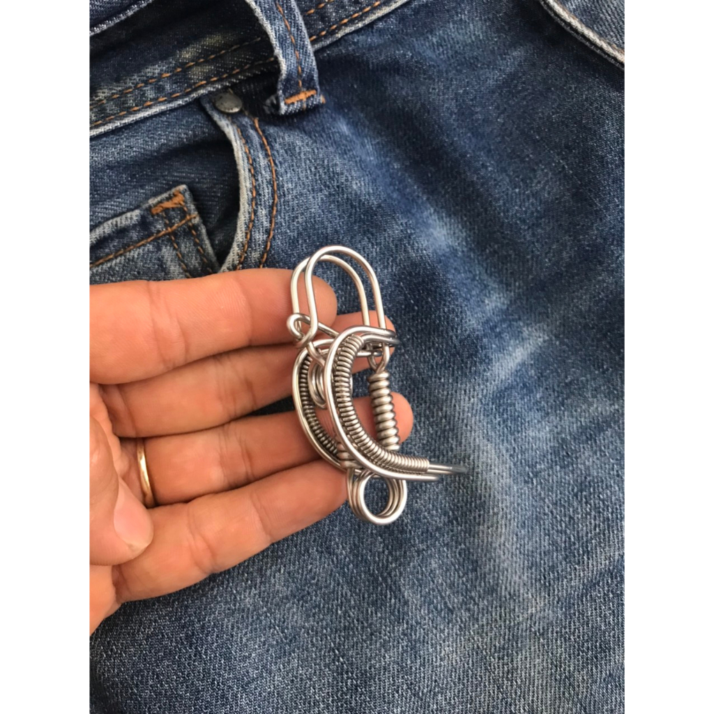 Móc Khóa Inox Uốn Hình Rồng