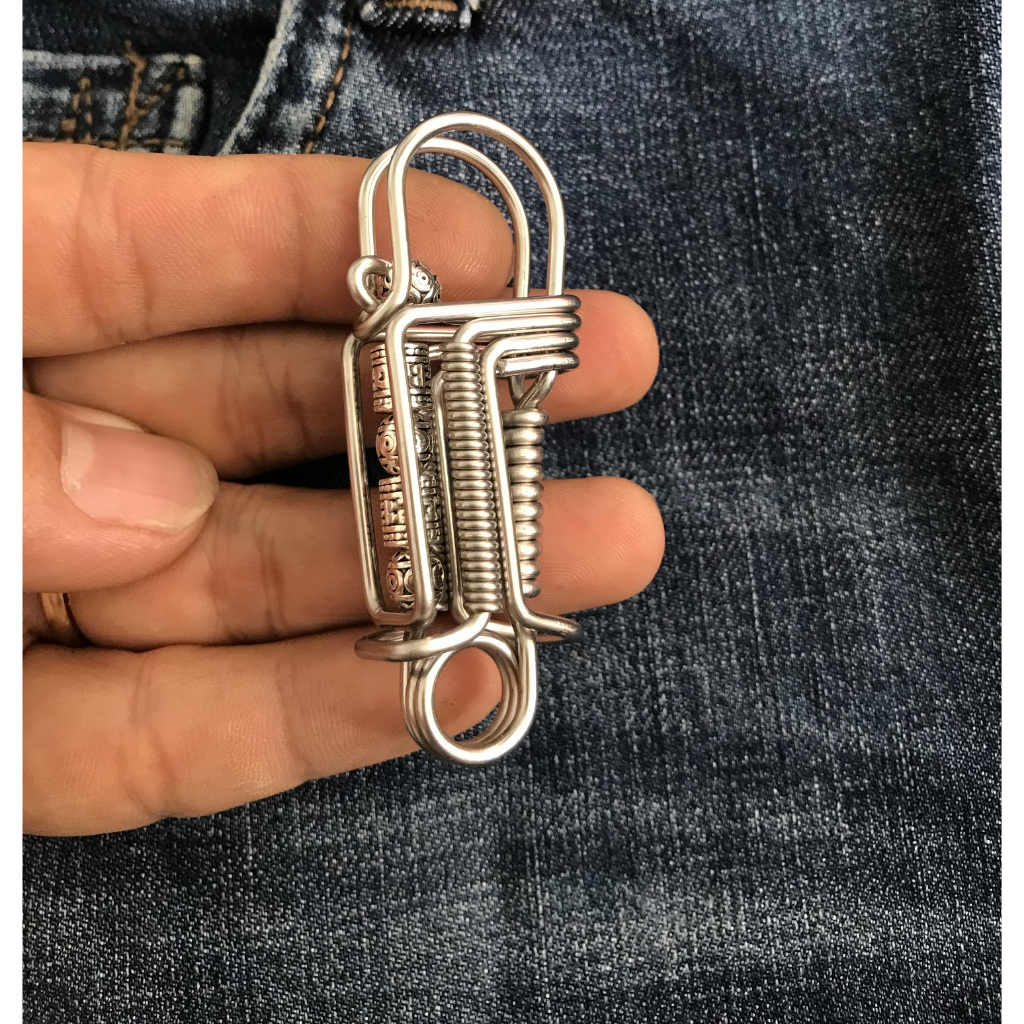 Móc Khóa Inox Uốn Hình Rồng