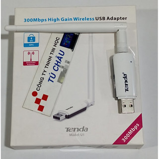 USB thu Wifi Tenda U1 - 300Mbps Wireless N USB Adapter - Anten rời