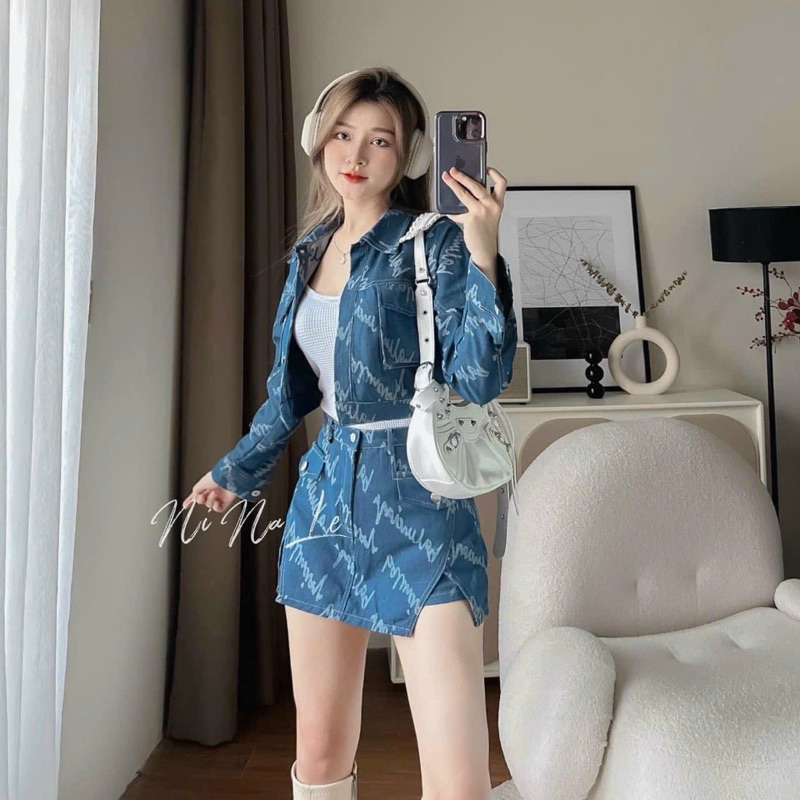 SET JEANS KAKI 3 MÓN SANG CHẢNH