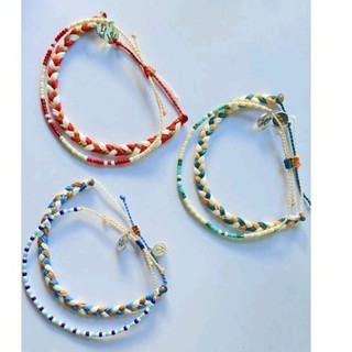 [Whiteline] Vòng tay Braided Thủy (có size Chân)