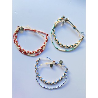 [Whiteline] Vòng tay Braided Thủy (có size Chân)