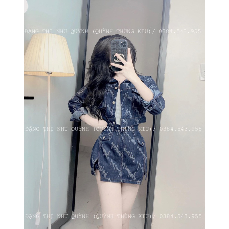 SET JEANS KAKI 3 MÓN SANG CHẢNH