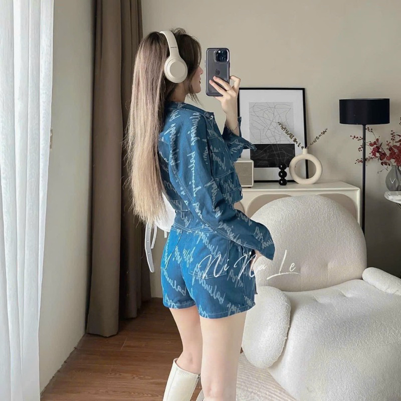 SET JEANS KAKI 3 MÓN SANG CHẢNH