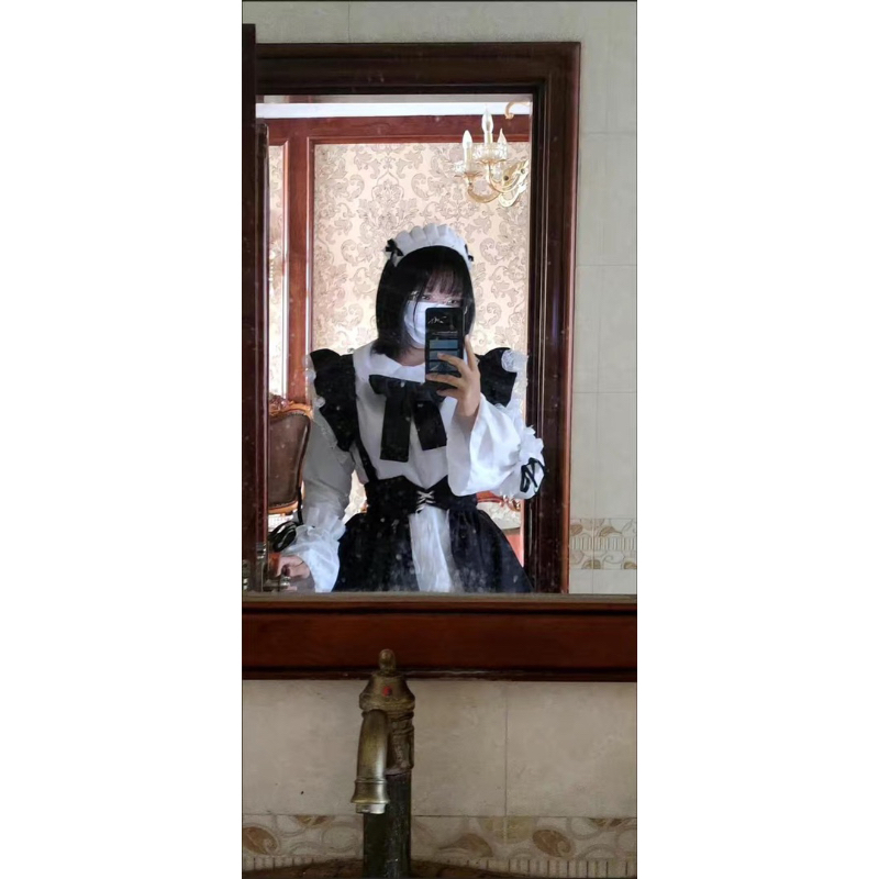 Váy Maid phong cách lolita, maid hầu gái, cosplay,nhân viên phục vụ