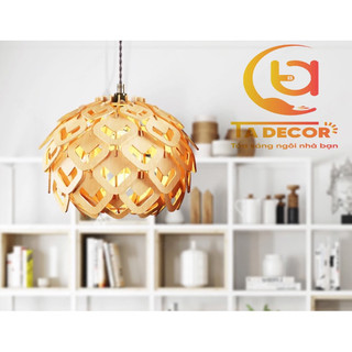 Đèn Gỗ Trang Trí Thả Trần DiY , đèn gỗ trang trí quán cafe, đèn trang trí homstay, đèn trang trí nhà…