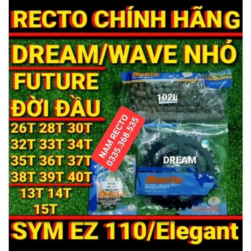 Nhông sên dĩa dream,wave nhỏ,future đời đầu dĩa 26,28,29,30,31,32,33,34,35,36,37,38,39,40,42