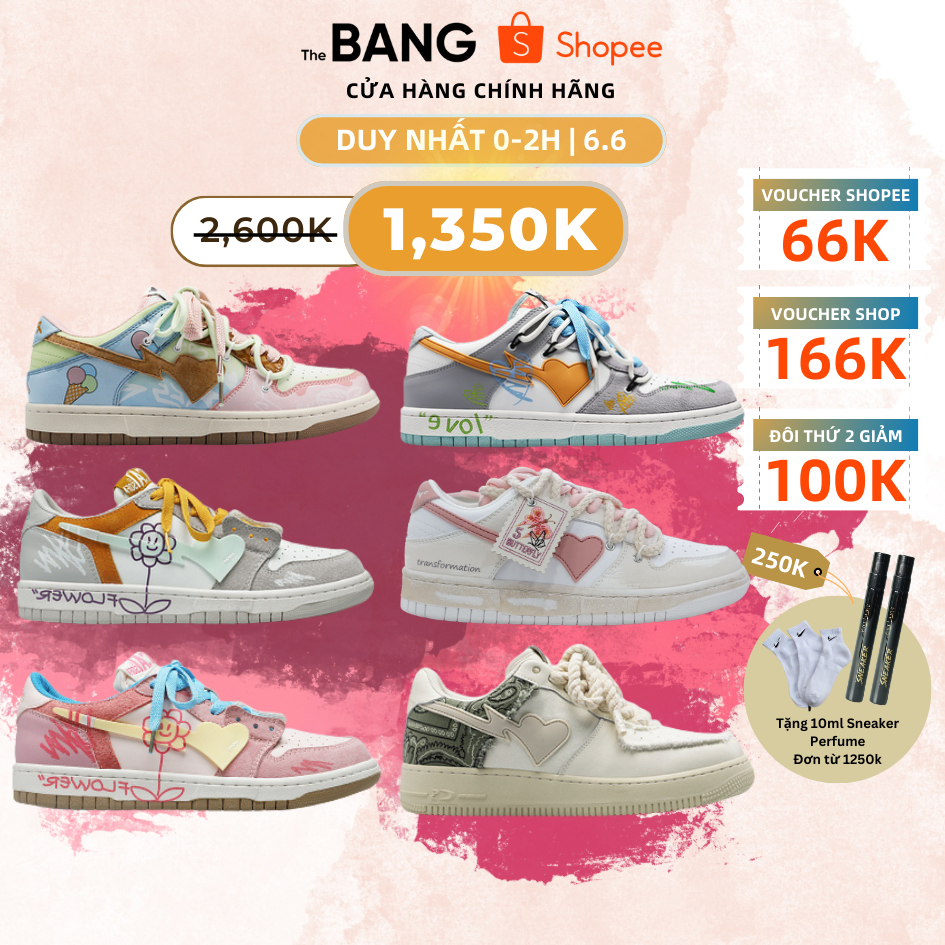 Giày Sneaker CAT&SOFA DUNK LOW, HOT TREND, thời trang, thể thao, UNISEX, The Bang Sneaker