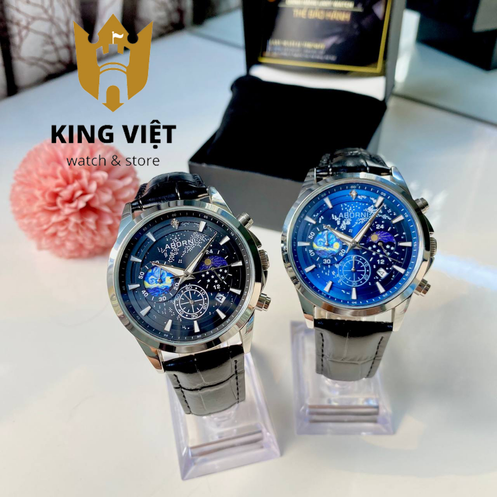 Đồng Hồ Nam ABO Star Full Dạ quang Thiết Kế Sao Trời Độc Đáo