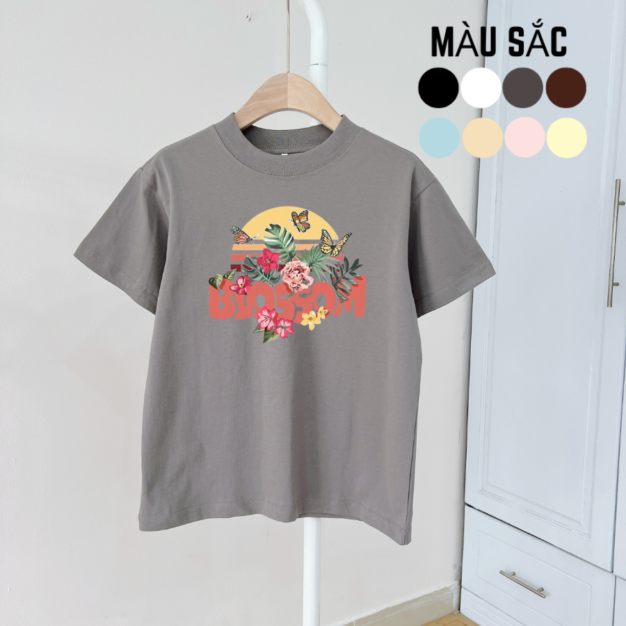 Áo Thun nữ BABY TEE Blossom Form Ôm có size vải cotton 2 chiều chất vải cotton xịn