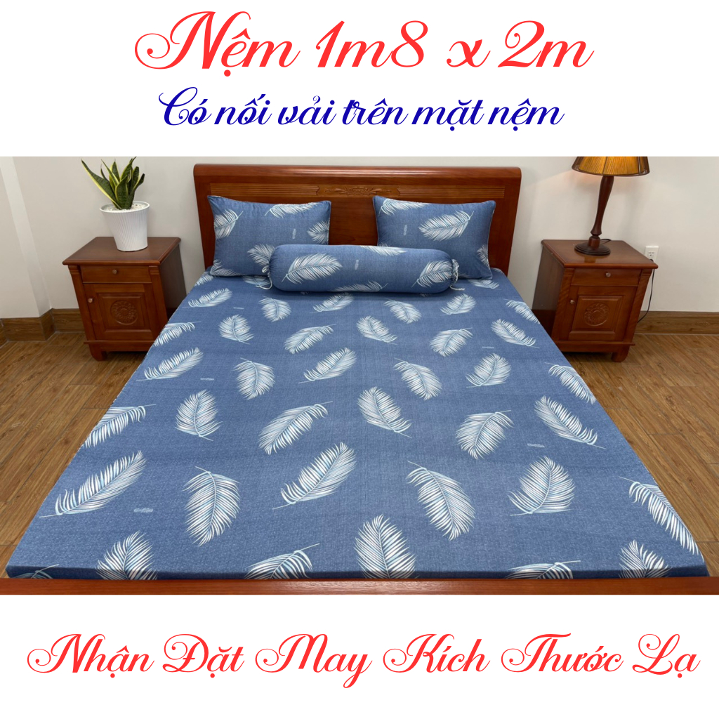 Bộ ga giường thun hàn quốc 4 món 1m8x2m chân nệm cao 3 đến 25cm - XƯỞNG MAY GA GỐI NHI PHÁT