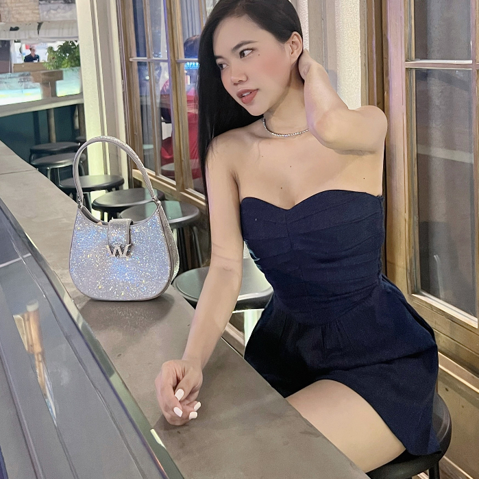 Bộ jum jeans nữ thắt eo xếp ly co giãn nhẹ đi chơi đi biển đi cafe ST186