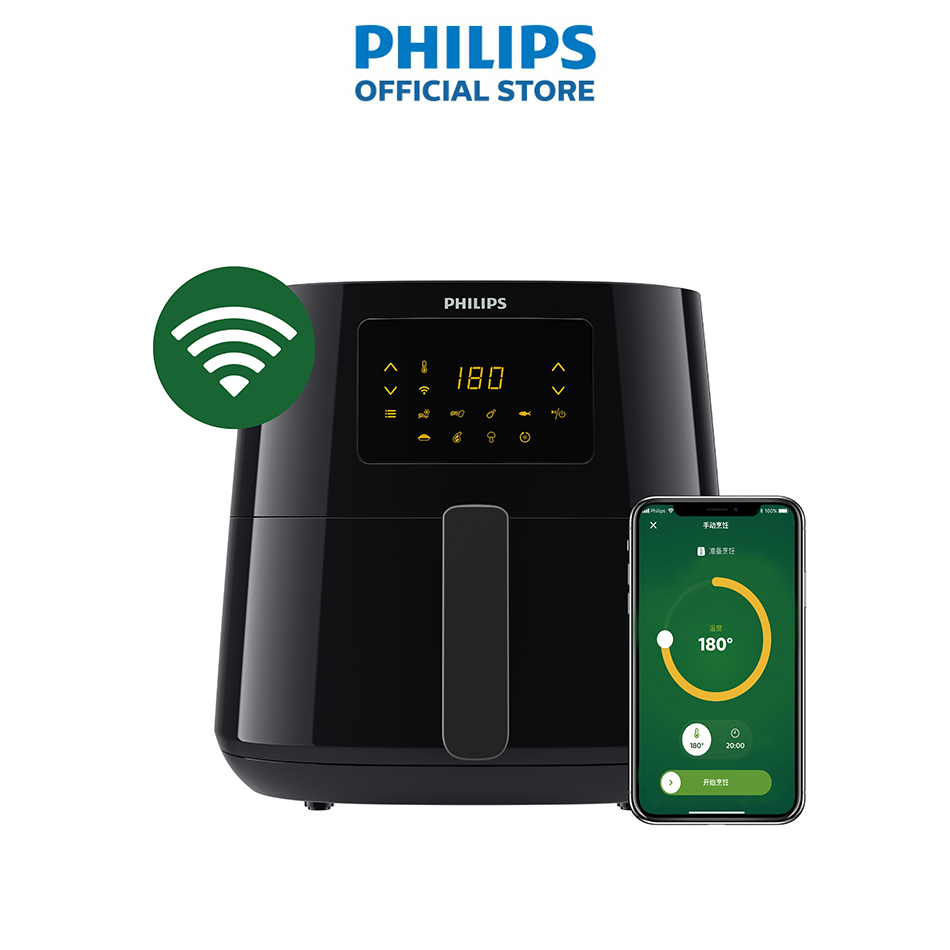 [Mã ELPLSBD06 giảm 10% đơn 1TR] Nồi Chiên Không Dầu Philips HD9280 /90 Essential size XL Digital Connected