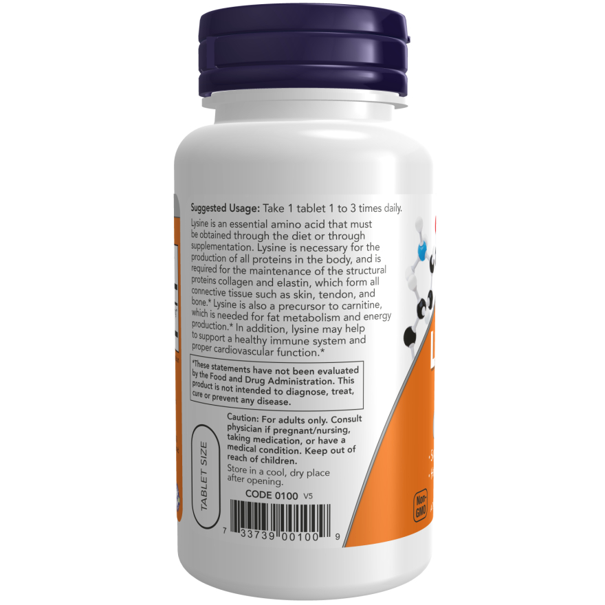 Viên Uống Lysine NOW Tăng Tổng Hợp Collagen Tăng Đề Kháng  - YoungFit