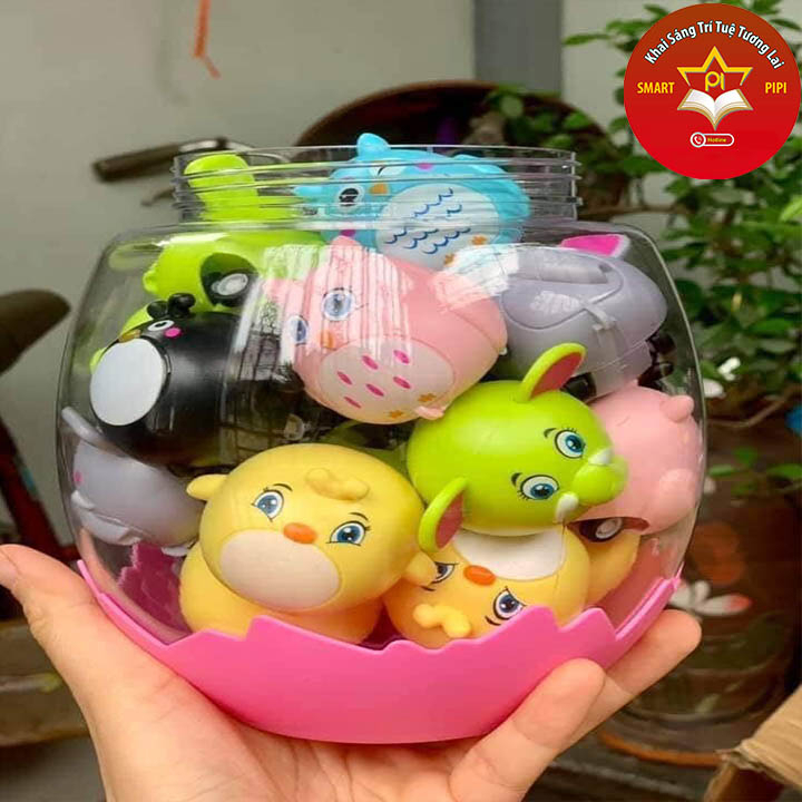 Set 20 Con Vật Chạy Đà TRỨNG THÚ CHẠY CÓT Cho Bé Thoả Sức Vui Chơi Cùng Vườn Thú Tại Nhà