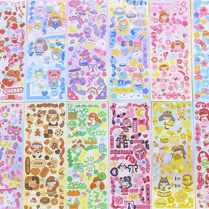 🍭 Set DIY decor toploader, kèm sticker cán hologram siu rẻ 🍭