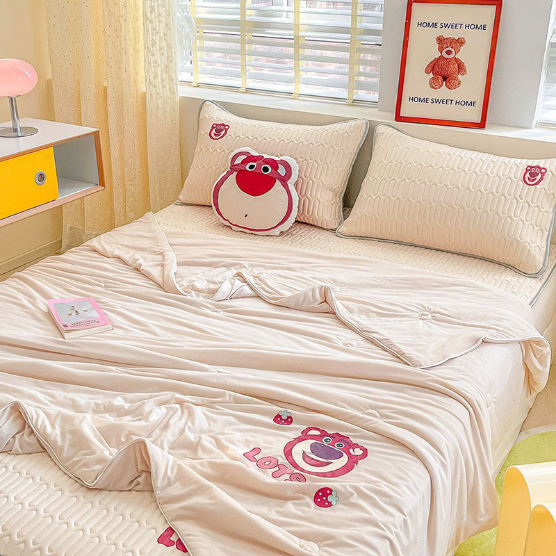 Set chiếu điều hoà chun bọc disney IGUN BEDDING cao cấp kèm chăn thun lạnh