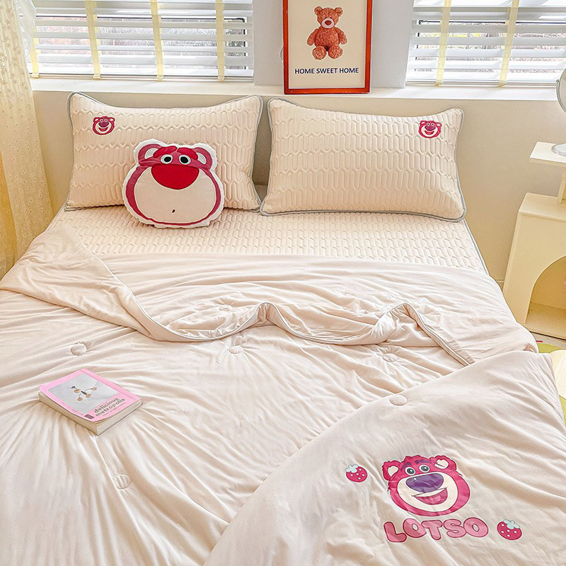 Set chiếu điều hoà chun bọc disney IGUN BEDDING cao cấp kèm chăn thun lạnh