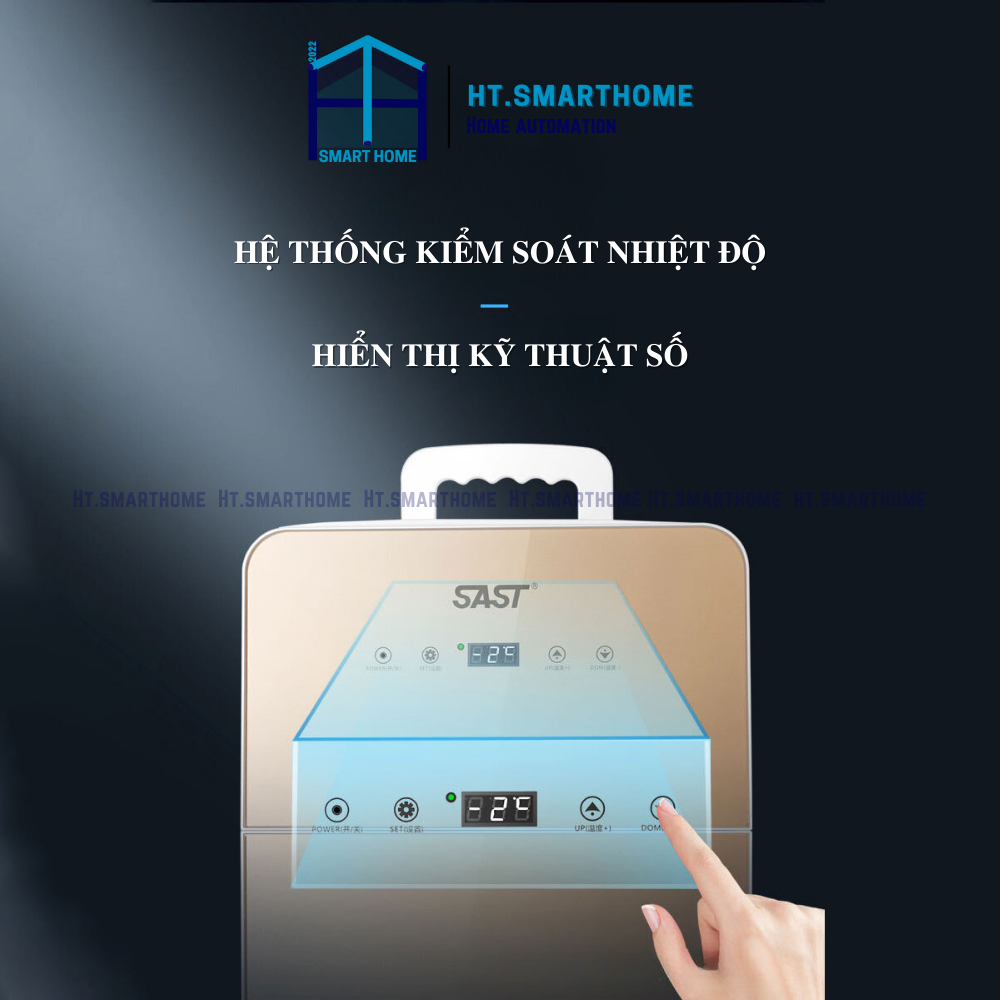 Tủ lạnh Sast 24L dung tích lớn - Tủ 2 cánh ngăn đông, ngăn mát bảo quản thực phẩm