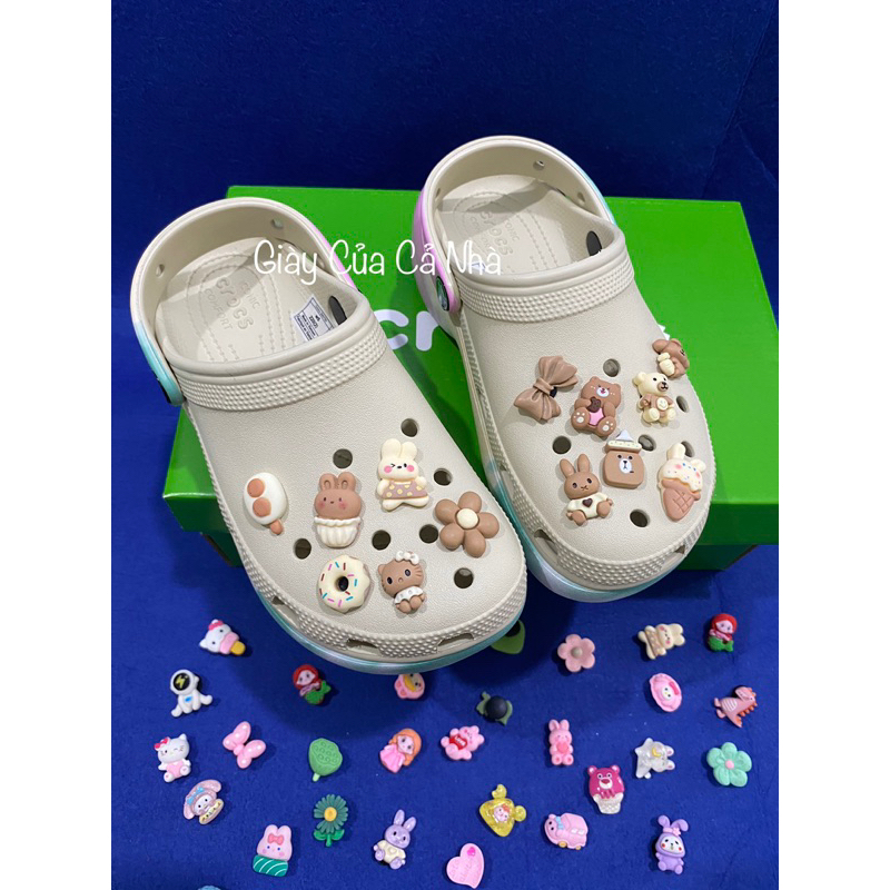 Dép sục Classic đế cao loang