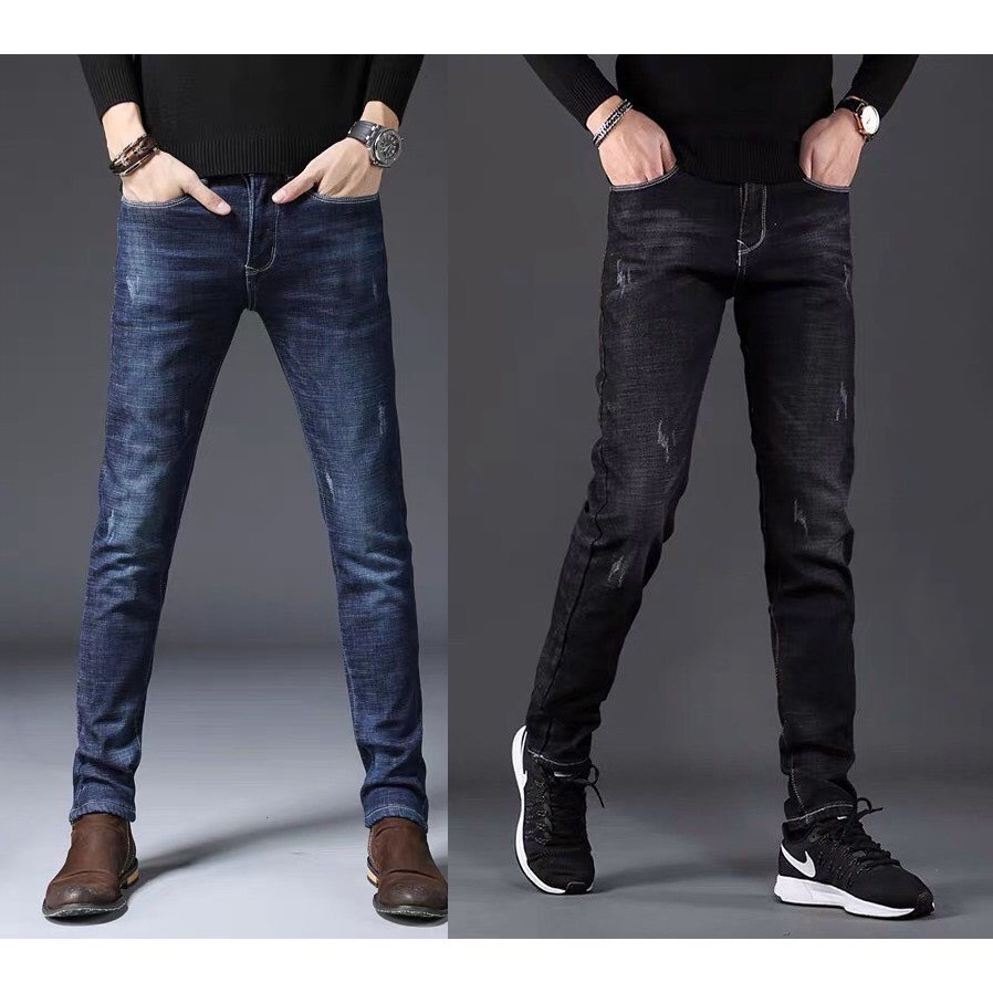 Quần jean dài giản 4 chiều cao cấp