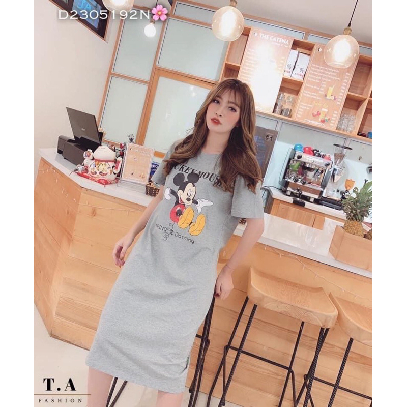 Đầm Chuột Đan Lưng Chất Mát