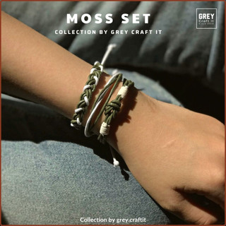 Vòng tay Handmade Moss Màu Rêu đẹp lạ mắt | Dây Bọc Sáp thiết kế riêng | Freeship