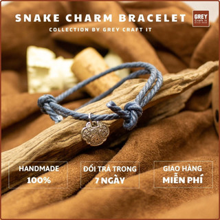 Vòng tay UNISEX Mặt Charm Con Rắn | Vintage Boho Minimal Style Độc Lạ dễ phối đồ Miễn phí ship sửa đổi trả & Order riêng