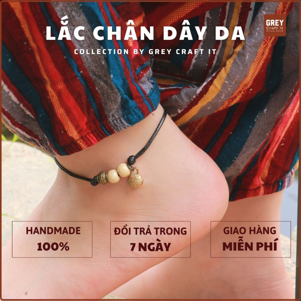 Vòng chân dây da cá tính & bụi bặm | Vintage & Boho style | Handmade 100%