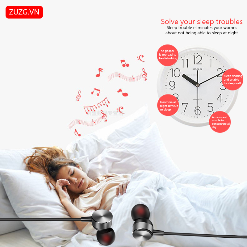 Tai nghe có dây nhét tai chống ồn chính hãng ZUZG E27