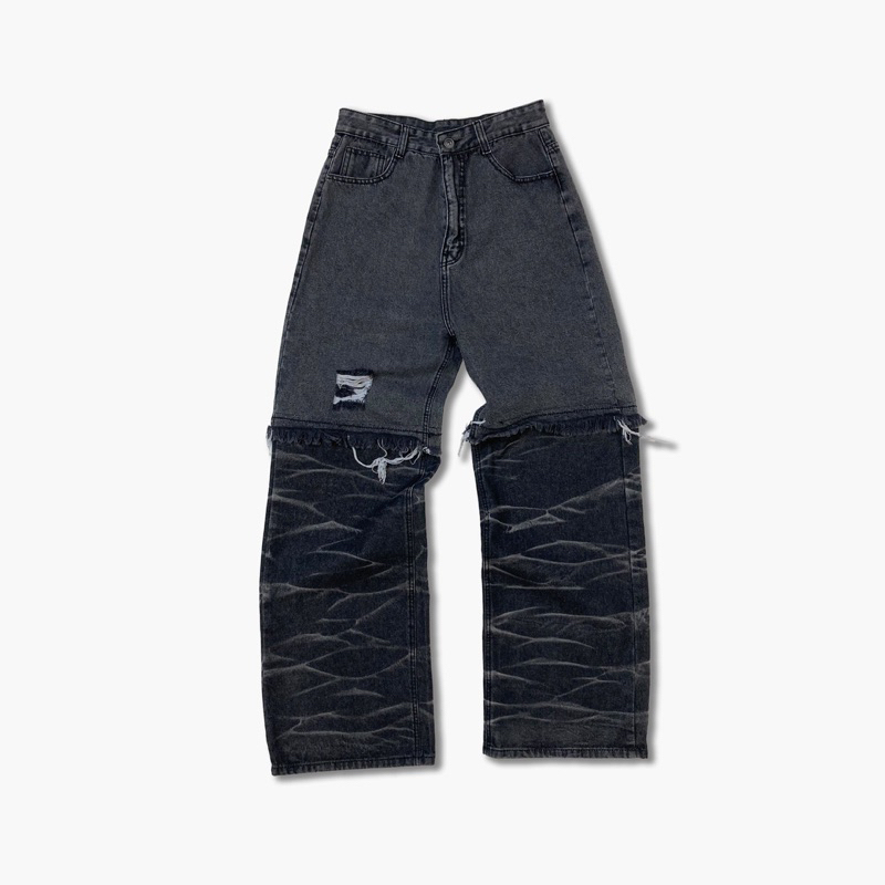 #roiworkshop Quần Denim Nam Nữ Ống Nối - Có Thể Tháo Ống