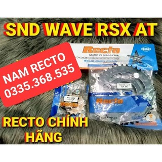 Nhông sên dĩa Wave Rsx AT chính hãng Recto đen