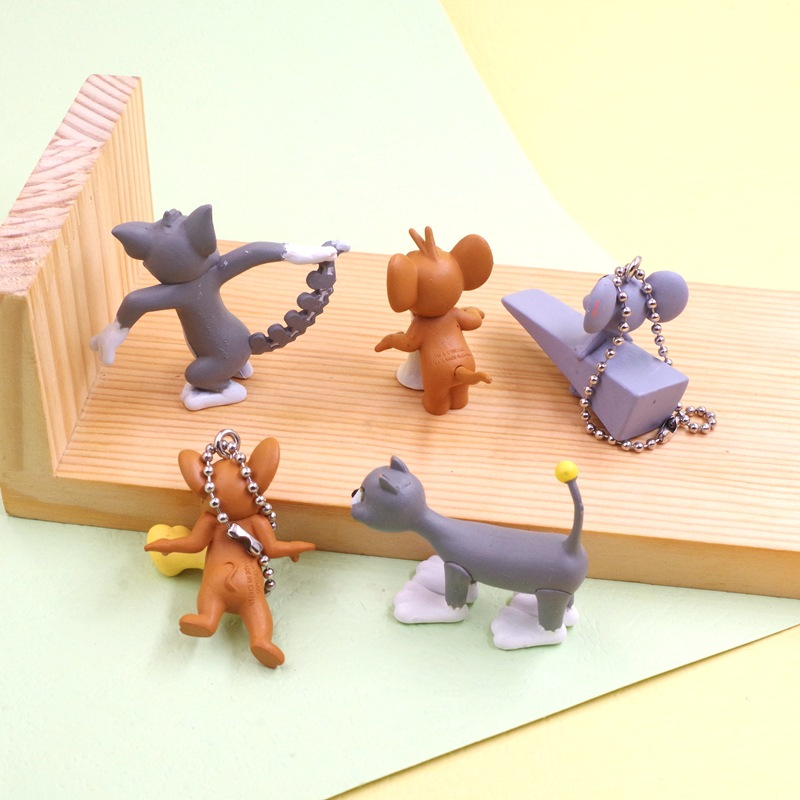 Set 5 Mô Hình Nhân Vật Tom & Jerry Ngộ Nghĩnh