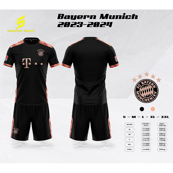 Bộ Quần Áo Đá Bóng CLB Bayer Munich  Mùa Giải 2023-2024 - Chất Vải Mềm Mại, Thoáng Mát