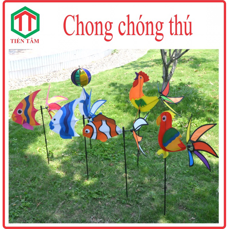 Chong chóng hình thú, nhiều mẫu.